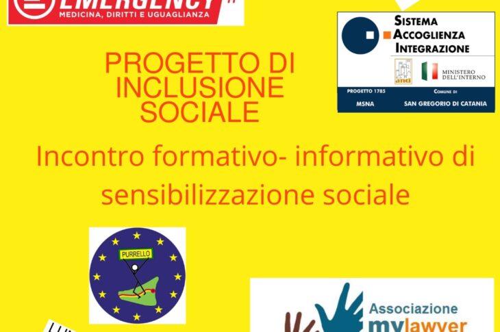 Locandina Progetto Inclusione Sociale 21-11-2022